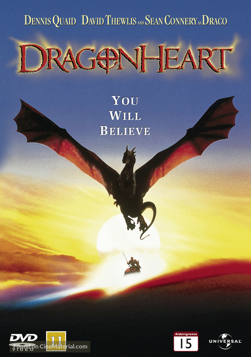 Dragonheart - Danish DVD movie cover