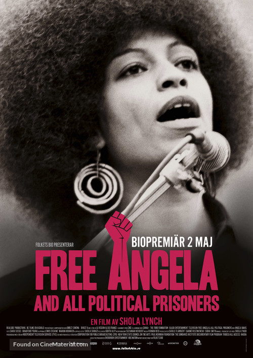 Free Angela &amp; All Political Prisoners - Swedish Movie Poster