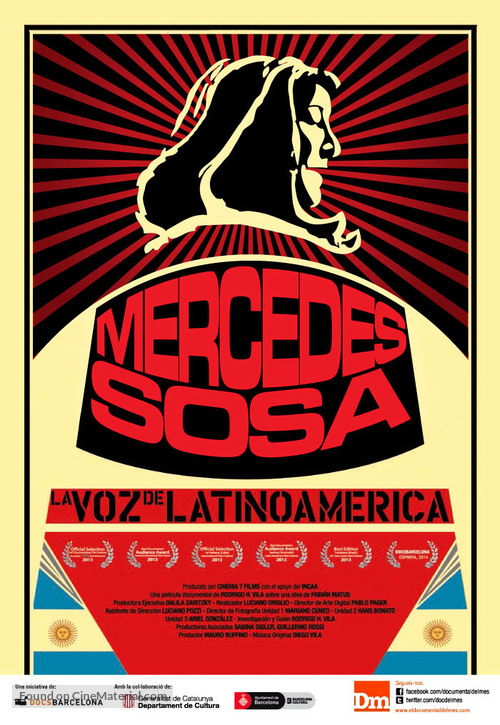 Mercedes Sosa: La voz de Latinoam&eacute;rica - Spanish Movie Poster