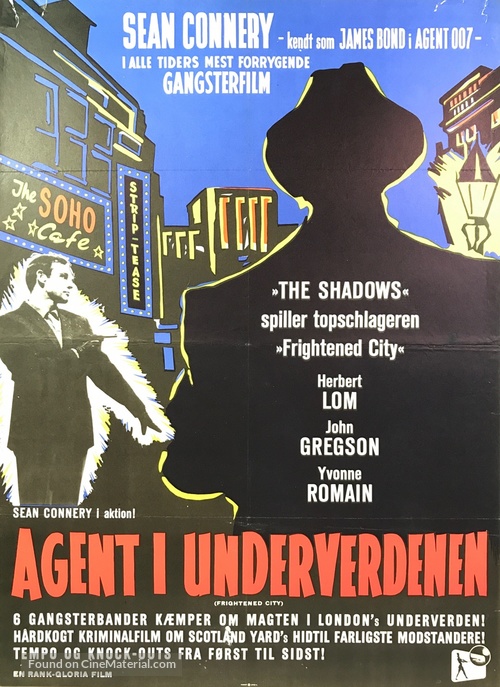 The Frightened City - Danish Movie Poster