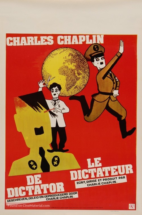 The Great Dictator - Belgian Movie Poster