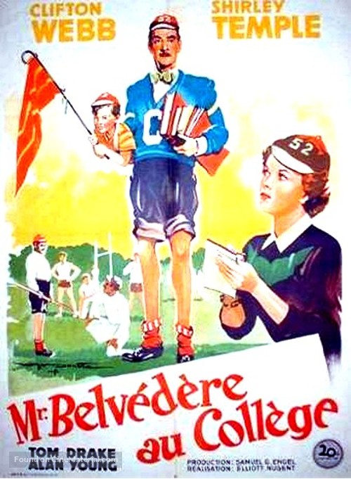 Mr. Belvedere Goes to College - French Movie Poster