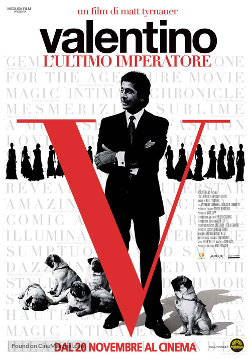 Valentino: The Last Emperor - Italian Movie Poster