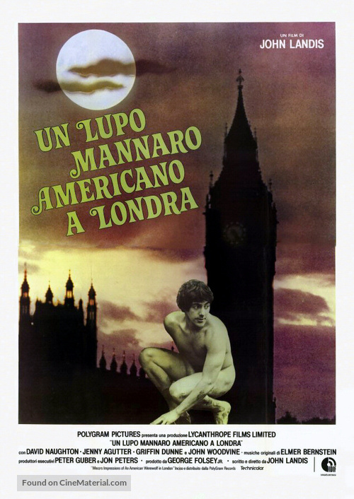 An American Werewolf in London - Italian Theatrical movie poster