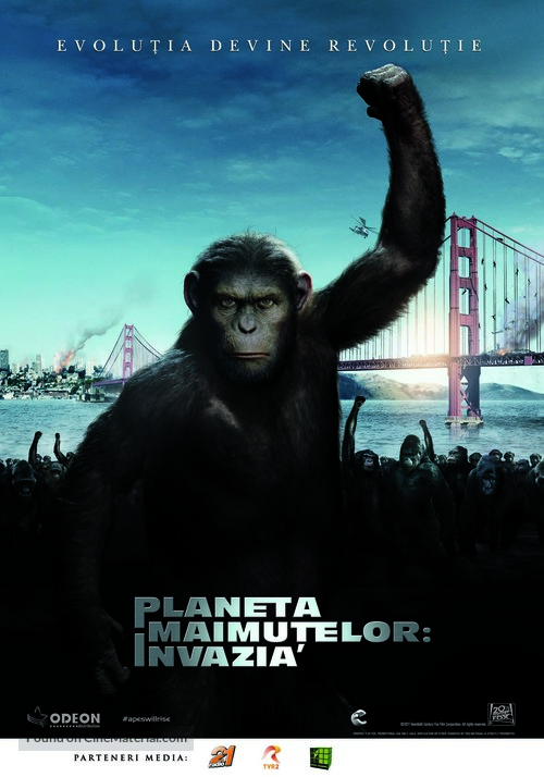 Rise of the Planet of the Apes - Romanian Movie Poster