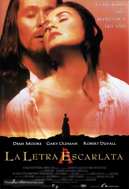 The Scarlet Letter - Spanish Movie Poster