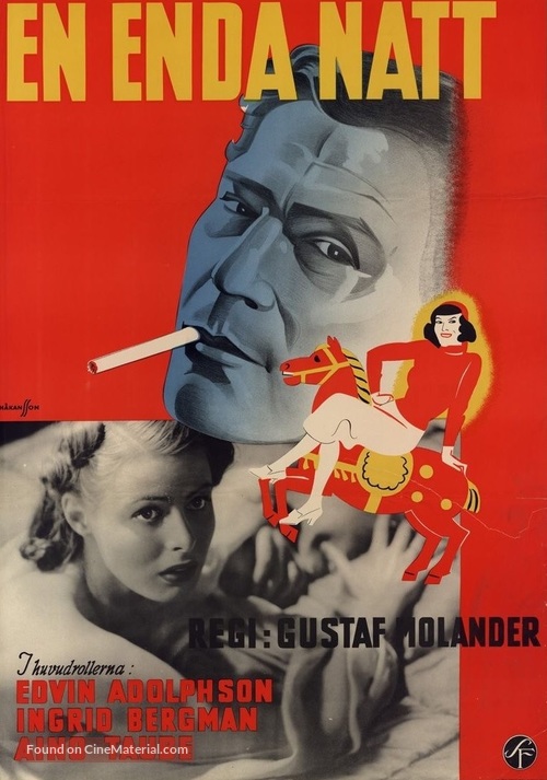 En enda natt - Swedish Movie Poster