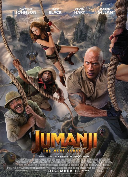 Jumanji: The Next Level - Indian Movie Poster