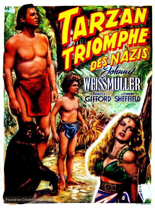 Tarzan Triumphs - Belgian Movie Poster