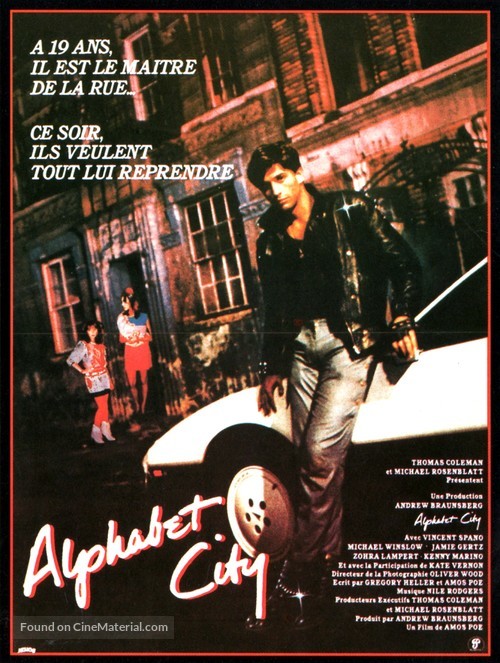 Alphabet City - French Movie Poster