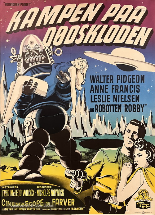 Forbidden Planet - Danish Movie Poster