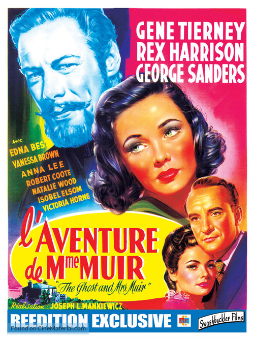The Ghost and Mrs. Muir - French Re-release movie poster