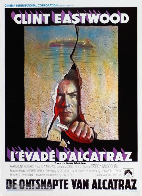 Escape From Alcatraz - Belgian Movie Poster