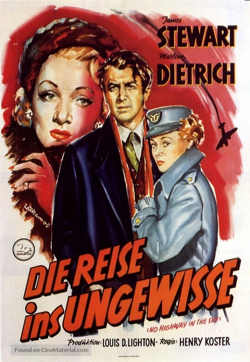 No Highway - German Movie Poster