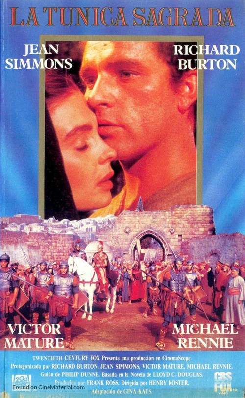 The Robe - Spanish VHS movie cover