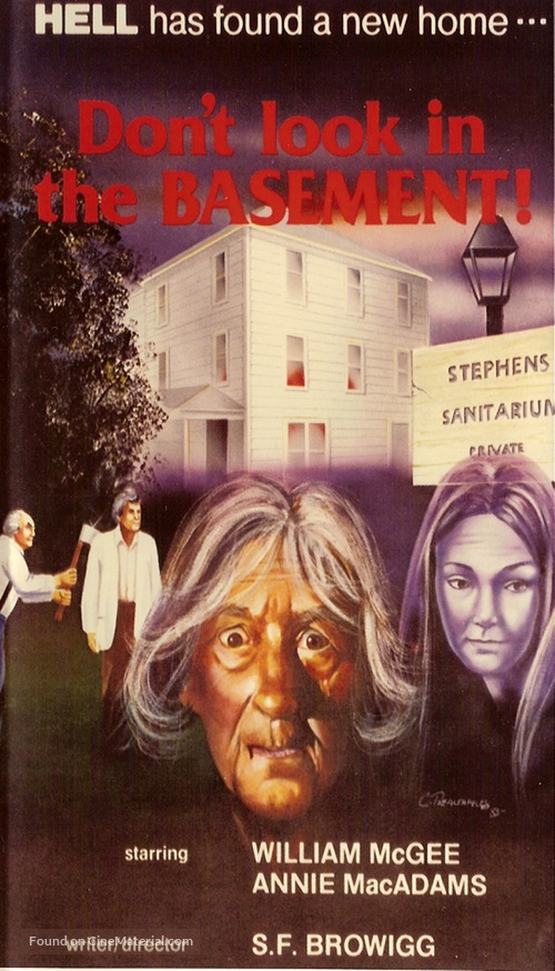Don&#039;t Look in the Basement - VHS movie cover