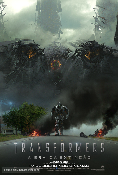 Transformers: Age of Extinction - Brazilian Movie Poster