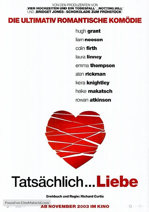 Love Actually - German Movie Poster