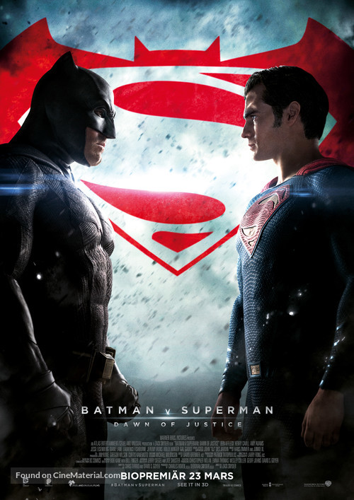 Batman v Superman: Dawn of Justice - Swedish Movie Poster