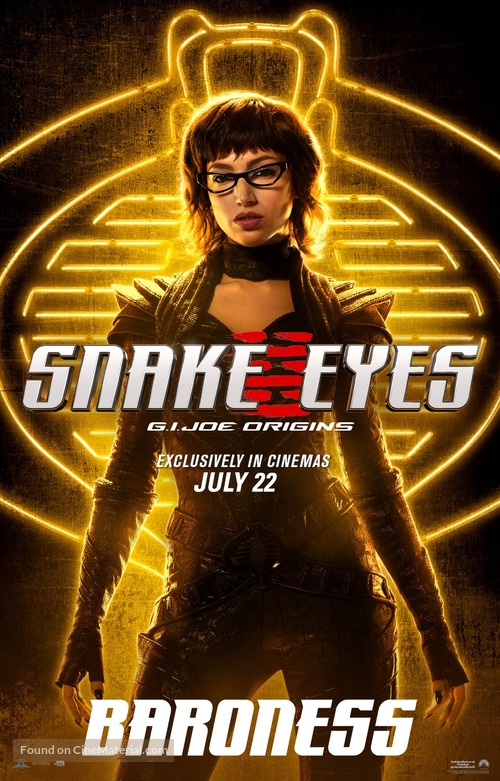 Snake Eyes: G.I. Joe Origins - Singaporean Movie Poster