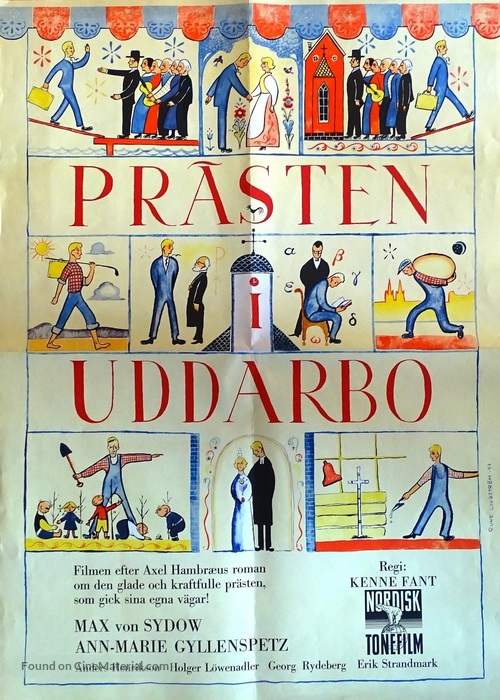 Pr&auml;sten i Uddarbo - Swedish Movie Poster