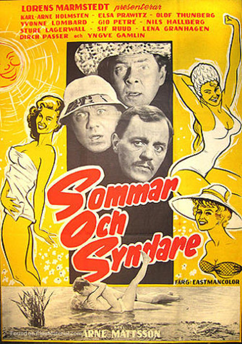 Sommar och syndare - Swedish Movie Poster