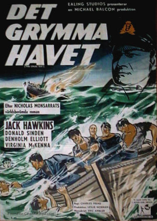 The Cruel Sea - Swedish Movie Poster