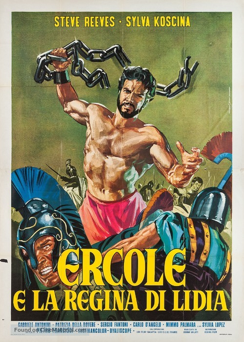 Ercole e la regina di Lidia - Italian Movie Poster