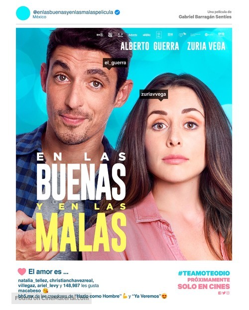 En las buenas y en las malas - Mexican Movie Poster