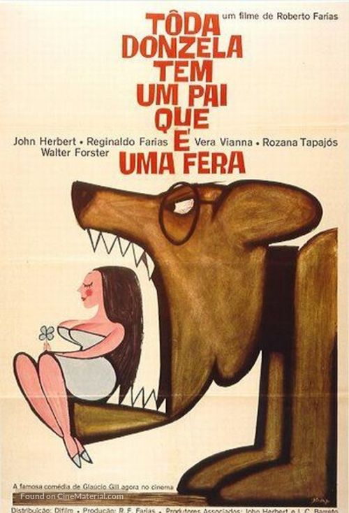 Toda Donzela Tem Um Pai Que &Eacute; Uma Fera - Brazilian Movie Poster