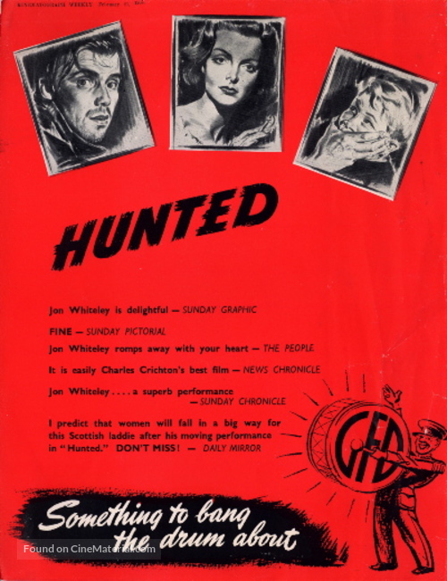 Hunted - British poster