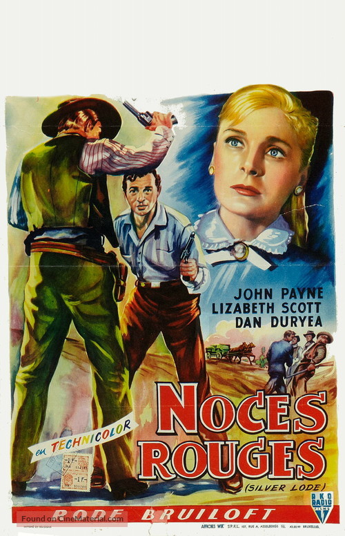 Silver Lode - Belgian Movie Poster