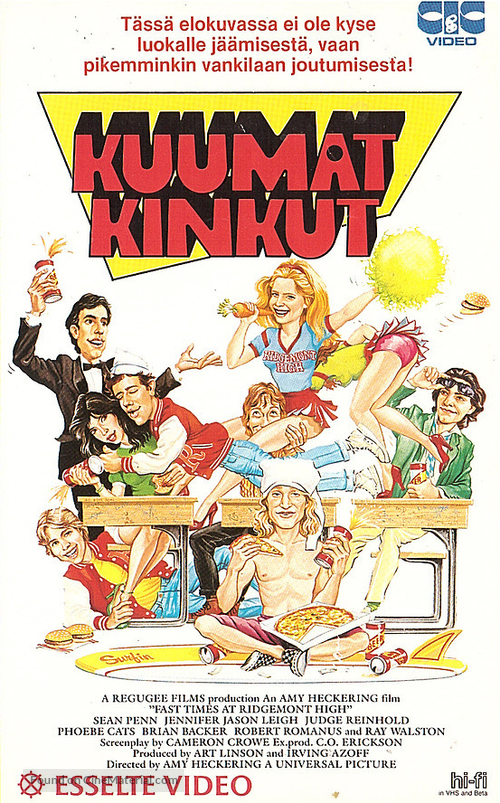 Fast Times At Ridgemont High - Finnish VHS movie cover