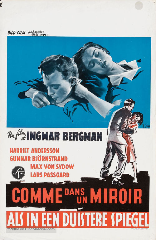 S&aring;som i en spegel - Belgian Movie Poster