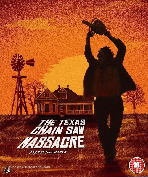 The Texas Chain Saw Massacre - British Blu-Ray movie cover