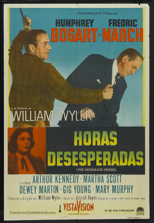 The Desperate Hours - Argentinian Movie Poster