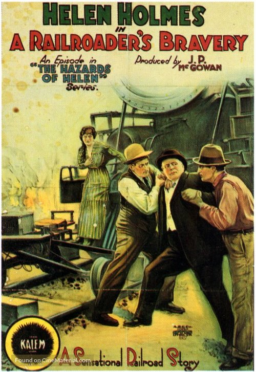 A Railroader&#039;s Bravery - Movie Poster