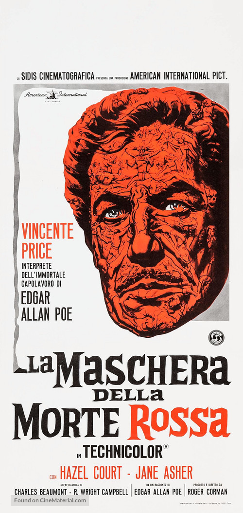 The Masque of the Red Death - Italian Movie Poster
