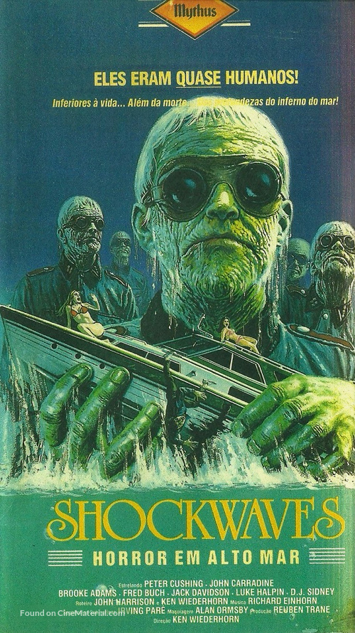Shock Waves - Brazilian VHS movie cover