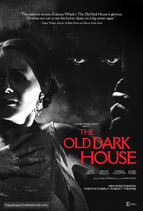 The Old Dark House - British Re-release movie poster