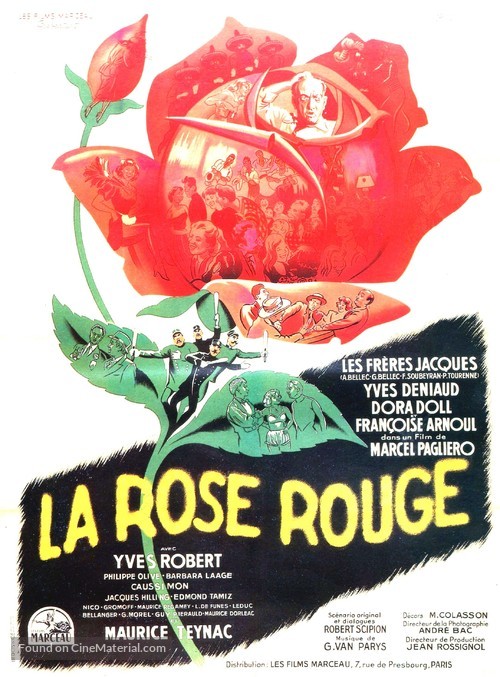 La rose rouge - French Movie Poster