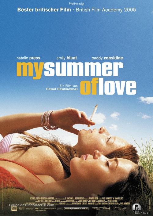 My Summer of Love - German Movie Poster