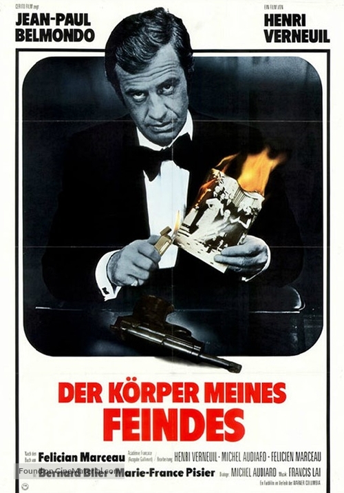 Le corps de mon ennemi - German Movie Poster