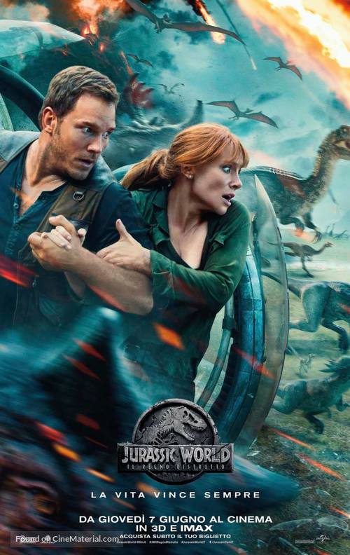 Jurassic World: Fallen Kingdom - Italian Movie Poster