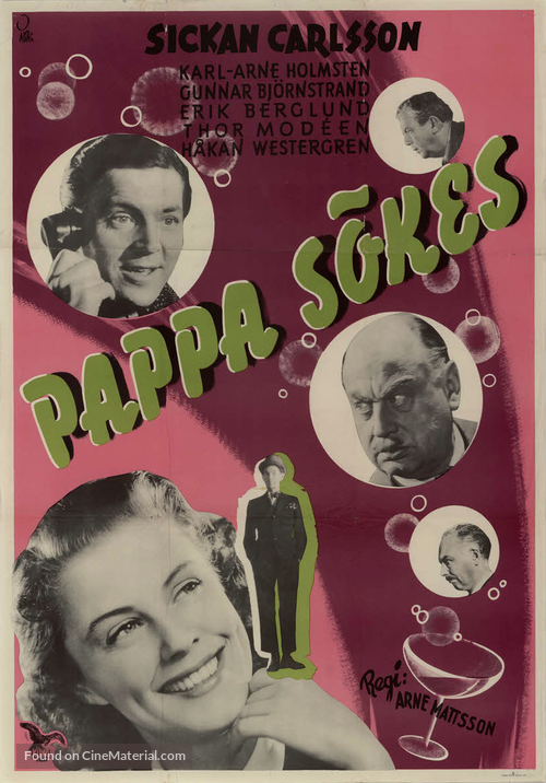 Pappa s&ouml;kes - Swedish Movie Poster