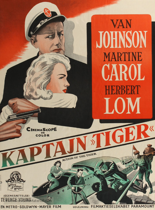 Action of the Tiger - Danish Movie Poster