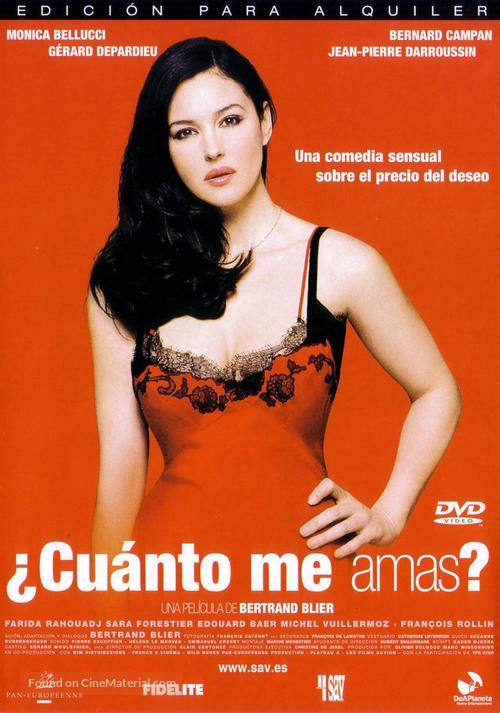 Combien tu m&#039;aimes? - Spanish DVD movie cover