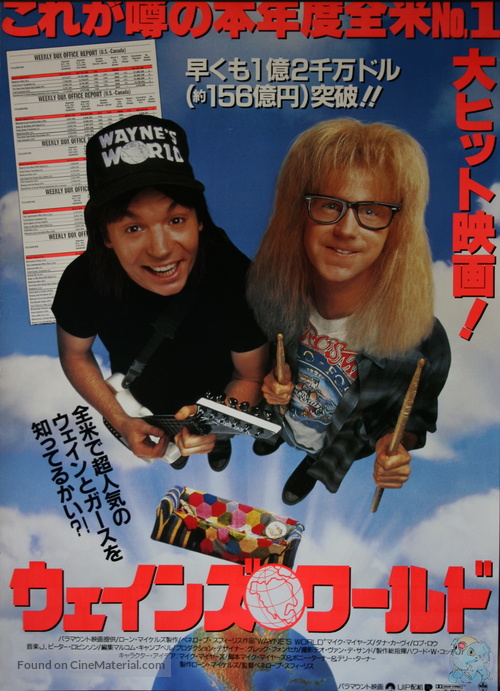 Wayne&#039;s World - Japanese Movie Poster