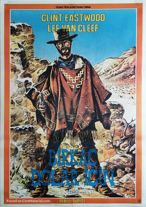 Per qualche dollaro in pi&ugrave; - Turkish Movie Poster