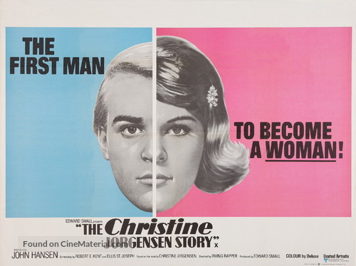 The Christine Jorgensen Story - British Movie Poster